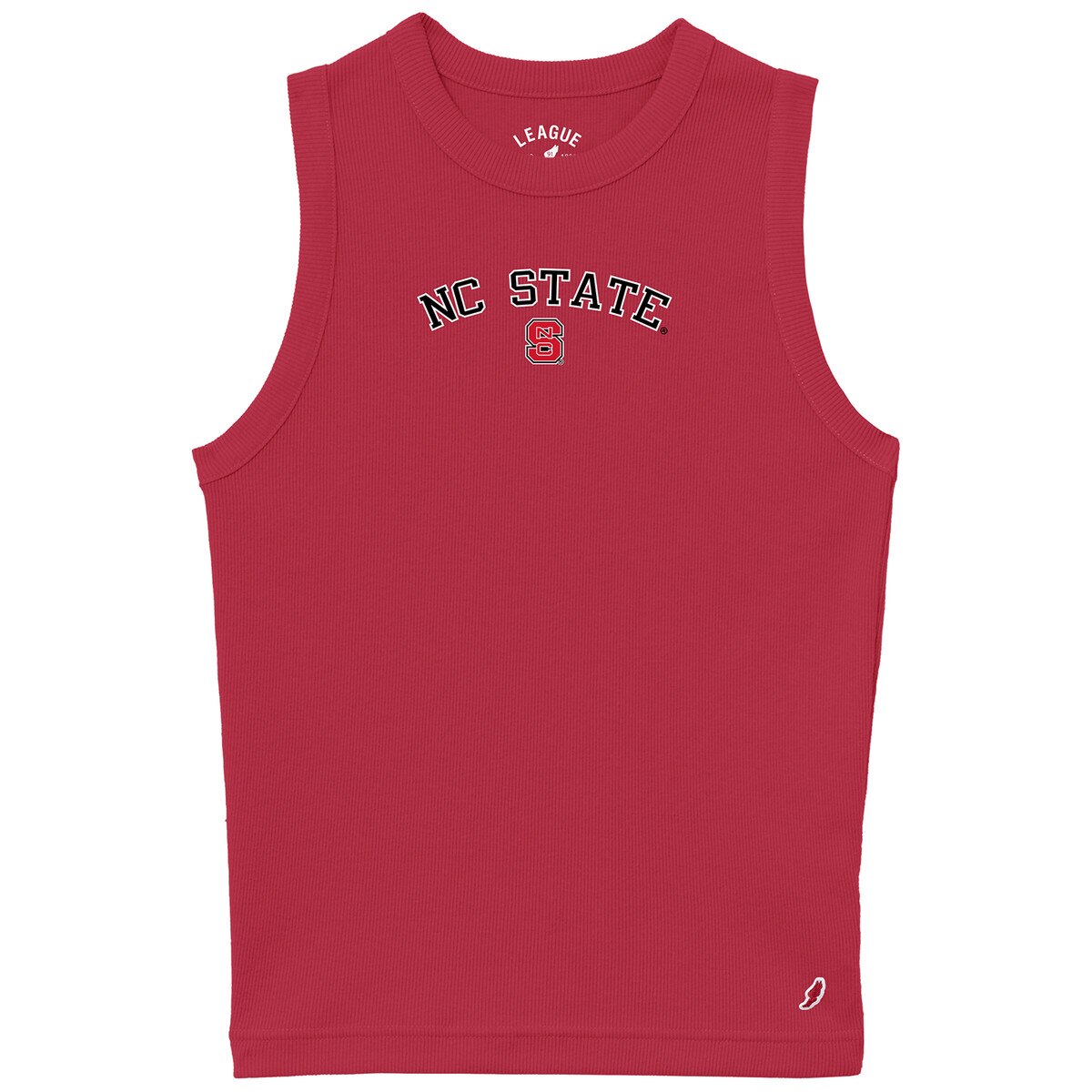 Red Ladies Retro Rib Tank - NC Stat